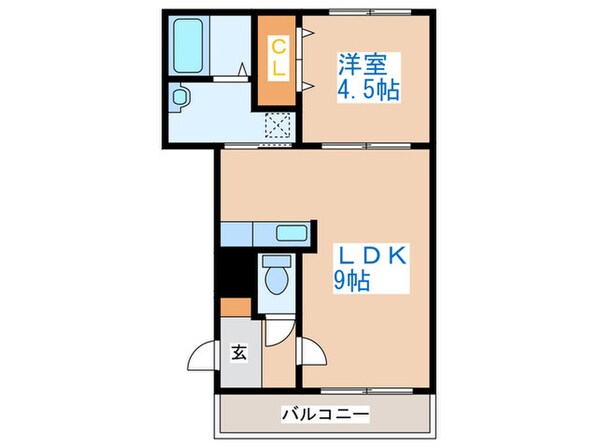 プル－フガ－デン山の手の物件間取画像